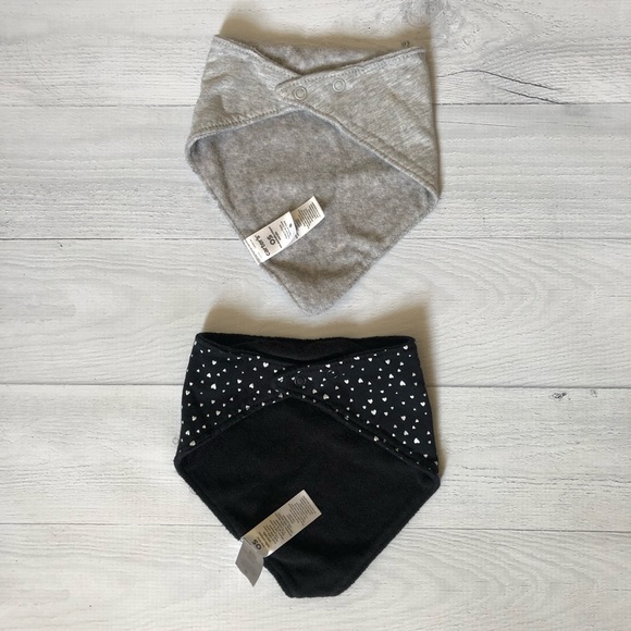 Carter’s Panda & Heart Handkerchief Bibs - Picture 3 of 3